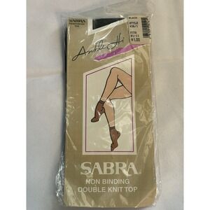 STOCKING‎ - Knee High - SABRA - COLOR Black - SIZE 8.5-11 - NYLON